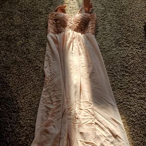 Rose gold blush dress